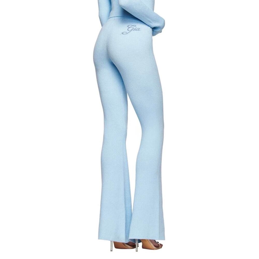 I Am Gia Blare Knit trackpant in blue. Size S/M